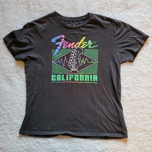 Men's Medium Fender Guitars California  Tee